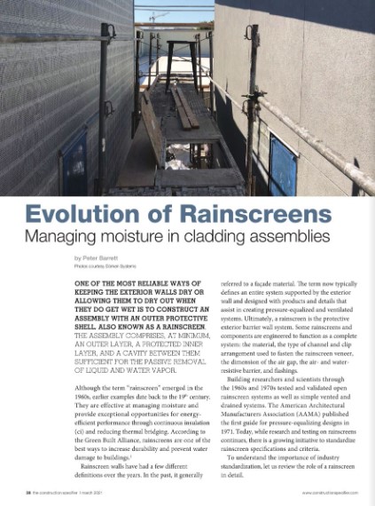 The Evolution of Rainscreens